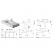Duravit Vero Раковина для мебели с перел., с 3 отв. под смес., 1050x490мм